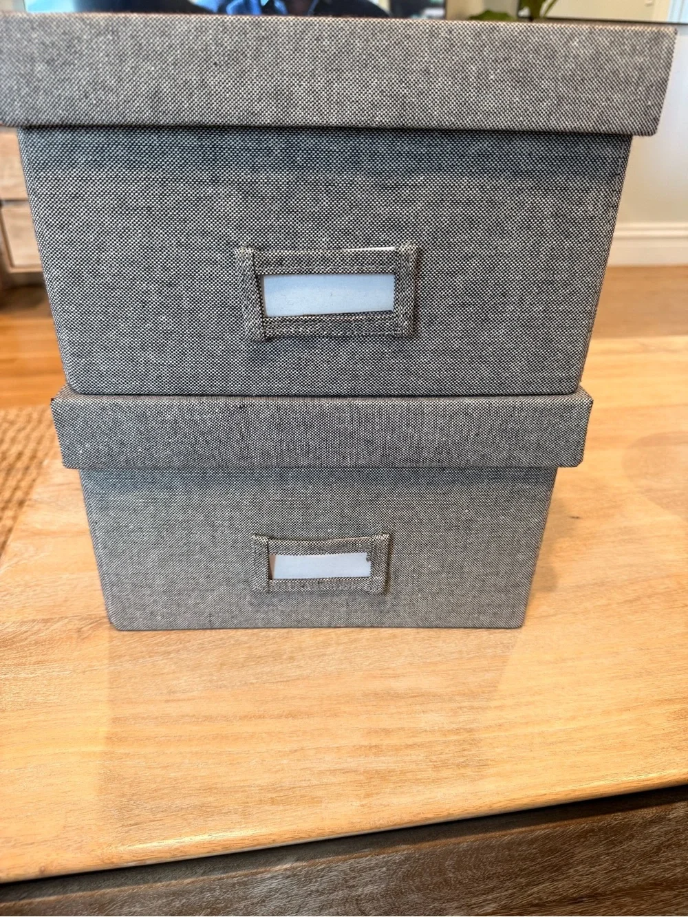 Container Store Cambridge Storage Boxes (2) - Picture 2 of 6